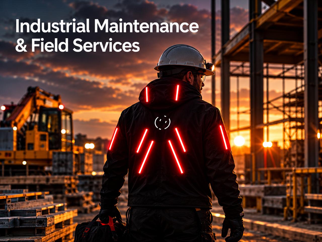 Lumen Jacket worn for industrial maintenance and field services