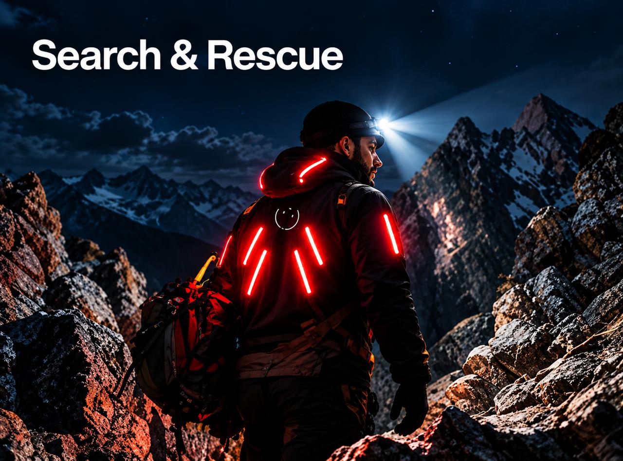 Lumen Jacket worn during search and rescue operations