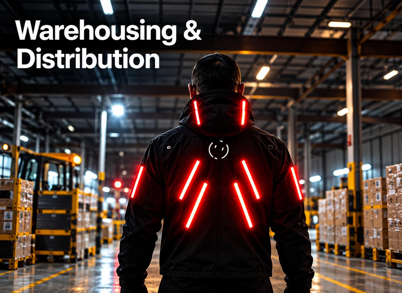 Lumen Jacket worn in warehousing and distribution facilities